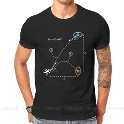Portal Chell Video Game Kinematics T Shirt Vintage Teenager Gothic High Quality Tshirt Oversized O-Neck Streetwear