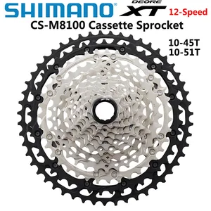 Shimano-Ideore XT CS-M8100 Cassette Sprocke Freewheel Cogs, Mountain Bike, MTB, 12 Speeds, 10-51T, Micro Spline, 12V, K7 10 Main Sales Cassette 12V Microspline - №7