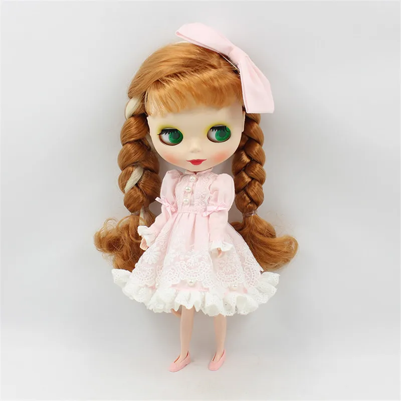 Robe de princesse de poupée Blyth avec mélamé, deux couleurs au choix pour la chaîne INT corps doux dressing BJD