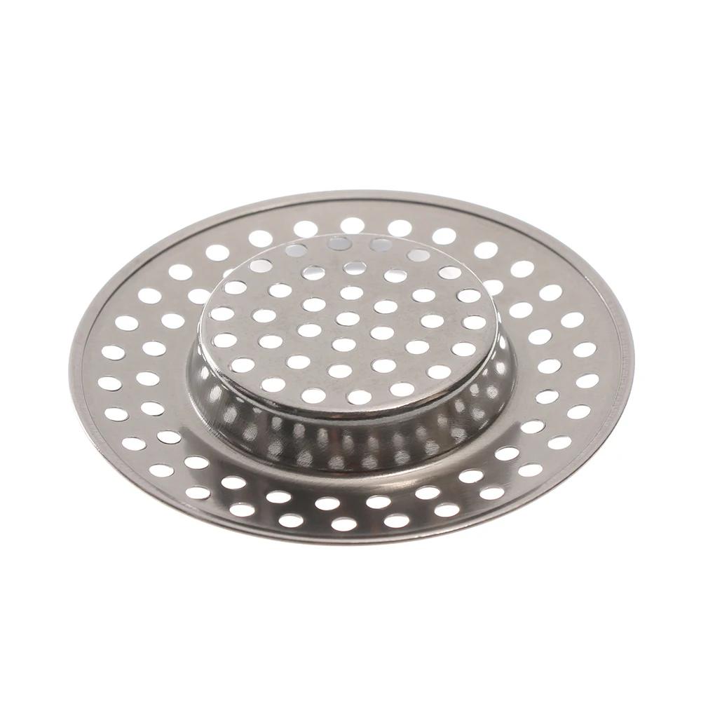 2PCS Strainer Bath Basin Drain Hair Clean Up Mesh Trap Filter Kitchen Sink with Large Wide Rim Catcher Cover Cap Plug Wholesale