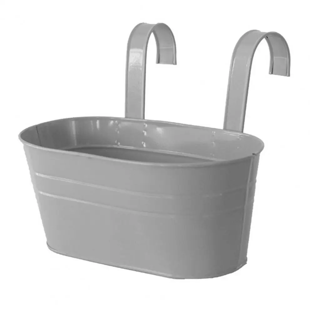 เหล็กที่ถอดออกได้ Double-Hook กระถางดอกไม้ตะกร้า Home Cafe Garden Decor