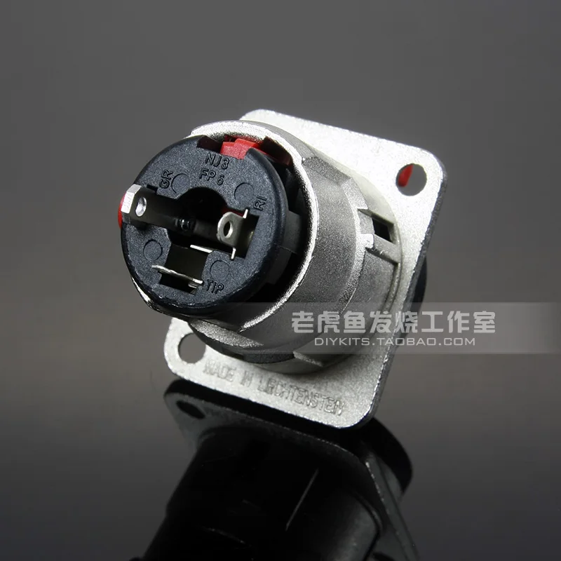 1pcs 6.35mm socket NJ3FP6C Swiss NEUTRIK stereo Big three core Microphone female with lock