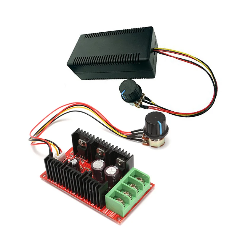 2000W 40A DC Motor Speed Controller DC 12V 24V PWM HHO RC Car Fan Speed Regulator Adjustable Power Control Switch Soft Starting