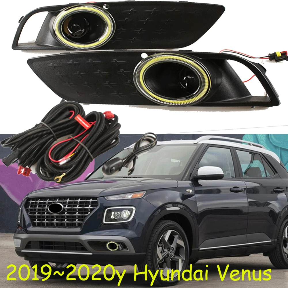 

car bumper headlight for Hyundai Venus fog light 2019~2020y halogen bulb 4300K Wire of hanress Headlamp Venus fog lamp