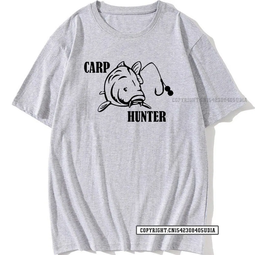 Novelty Carp T-Shirt Mens S Oversized Retro Vintage Fisherman Print T Shirts Top Tees Custom Mens Top T-Shirts Classic