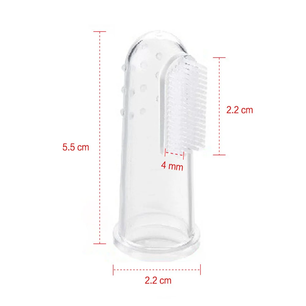 3Pcs Baby Silikon Finger Zahnbürste Kinder Zähne Klar Massage Weichen Säuglings Gummi Reinigung Pinsel Kind Zahnpflege Zahnbürste – Detail 9