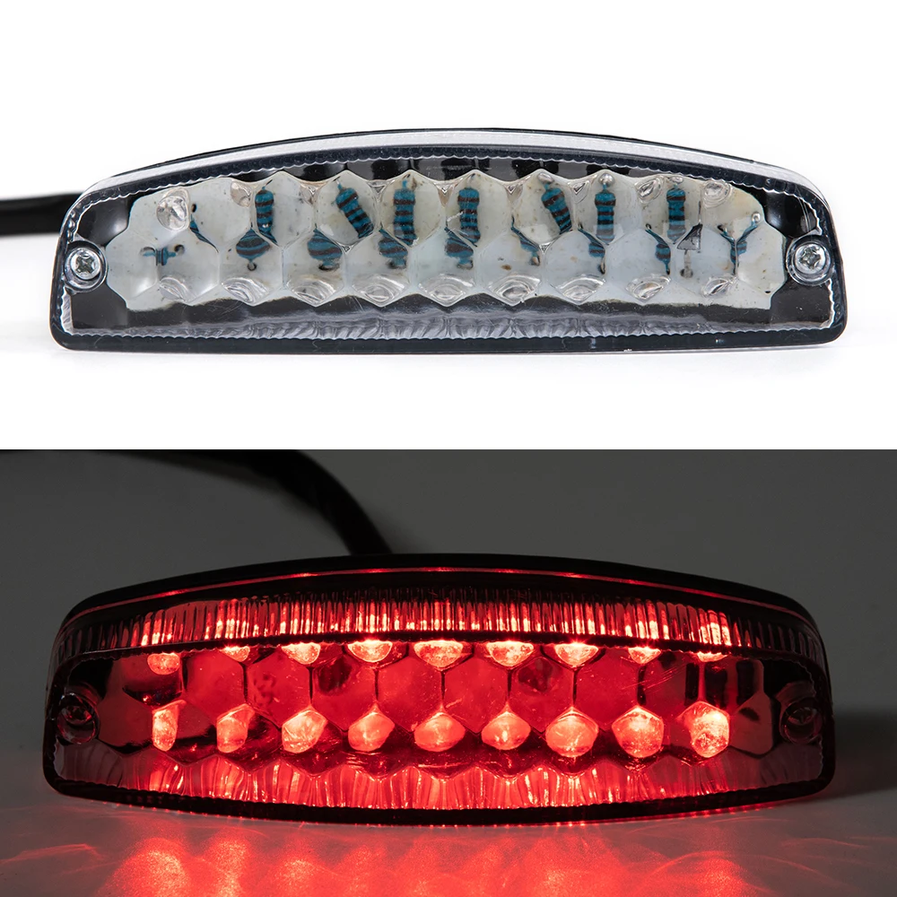 

Motorcycle Signal Lamp License Plate Light Motorcycle Lighting Indicator LED Brake Light 12V For Moto Quad Kart Scooter ATV