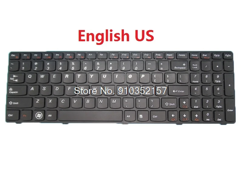 Laptop Keyboard For Lenovo Z560 Z560A Z565 Z565A G570 G575 US English Russia RU Italy IT Latin America LA Turkey TR