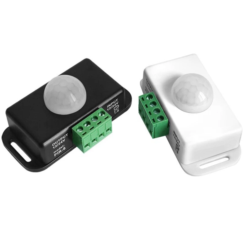 DC 12V 24V 6A Automatic Adjustable PIR Motion Sensor Switch IR Infrared Detector Light Switch Module For LED Strip Light Lamp