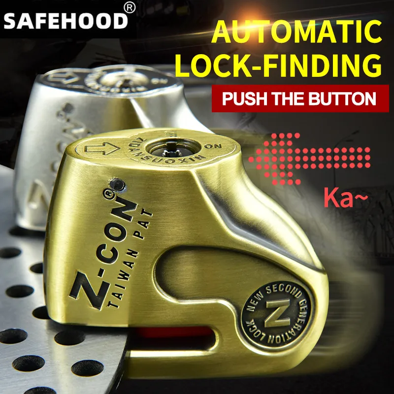 ZCON Motorcycle Lock Alloy Motorbike Theft Pretection Brake Bike Lock Motorcycle Lock Waterproof Brakes Disc Locks