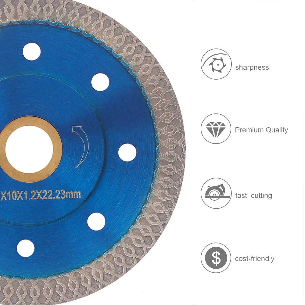 105mm Turbo Diamond Blade Super Thin Tile Porcelain Ceramic Disc For Cutting Granite Marble Stone