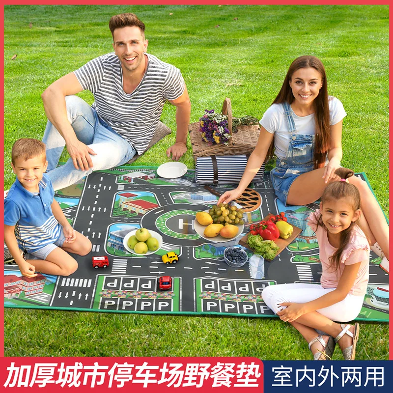 130*100Cm Dikker Speelkleed Speelgoed Voor Kinderen Mat Kids Playmat Waterdichte Niet-geweven Game Pad picknick Mat