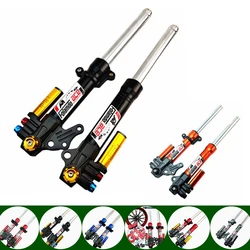 Motorcycle 27/30 core 370mm/400mm Front Shock Absorber Front Fork +220mm Disc Brake Set For Yamaha Scooter BWS RSZ JOG NIU N1S
