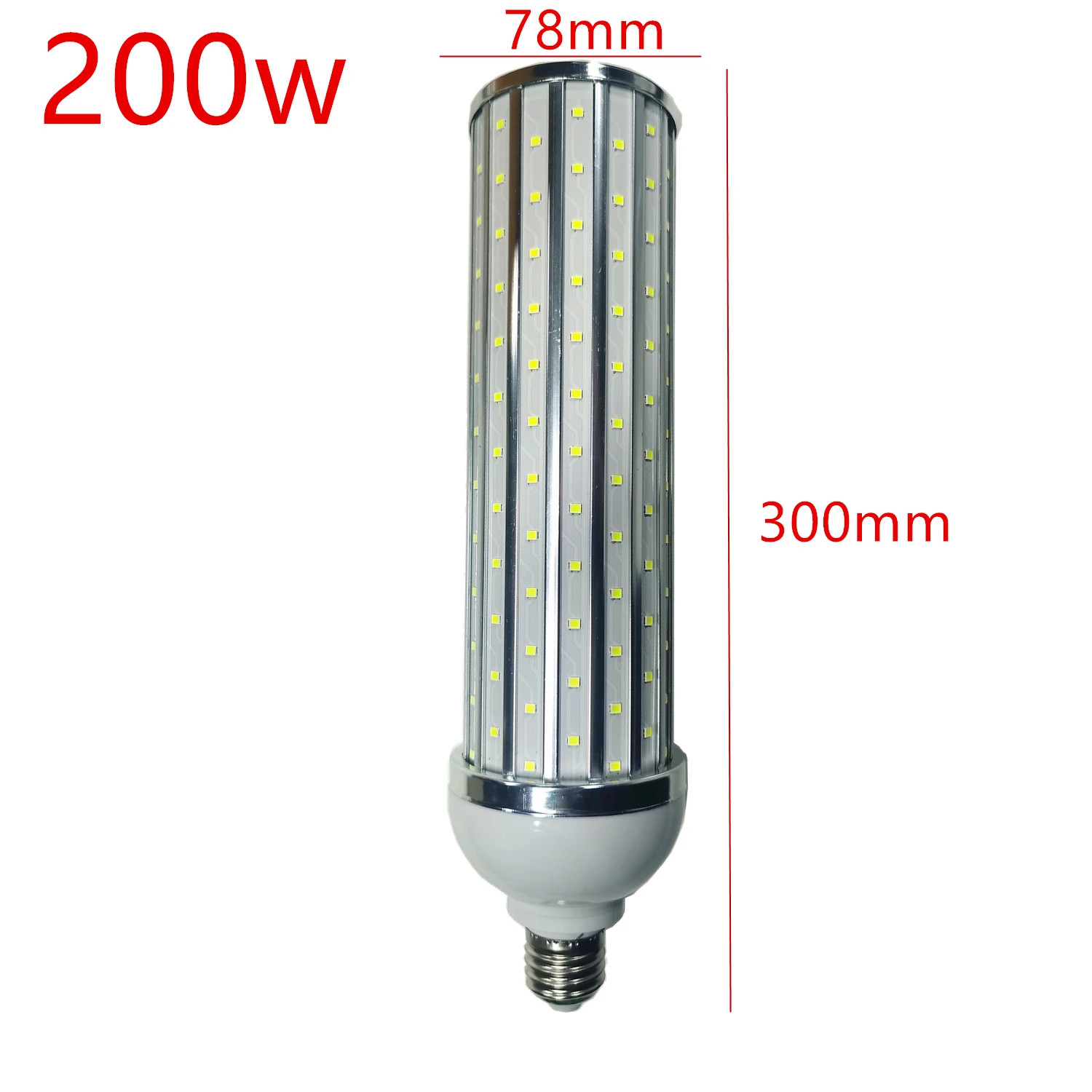 Żarówka LED powłoka aluminiowa lampa 18W25W30W40W50W 60W 80W 100W 220V E14 E26 E27 E39 E40 oświetlenie kukurydza LED lampa uliczna fajne ciepły biały