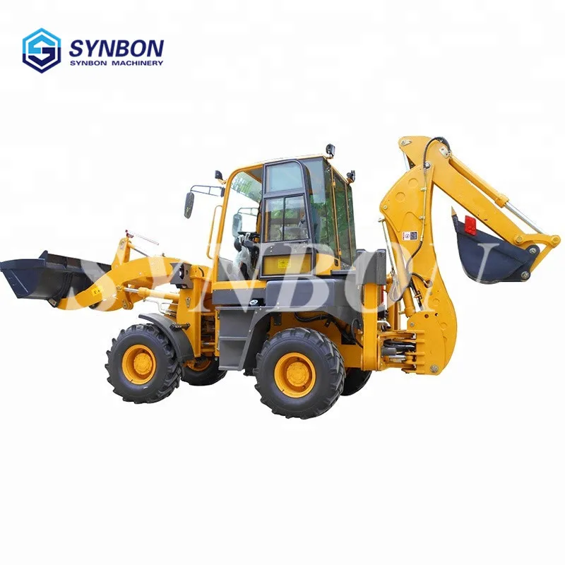 Multipurpose Backhoe loader,agricultural machinery mini loader and  excavator, small excavator towed  loader， backhoe loader