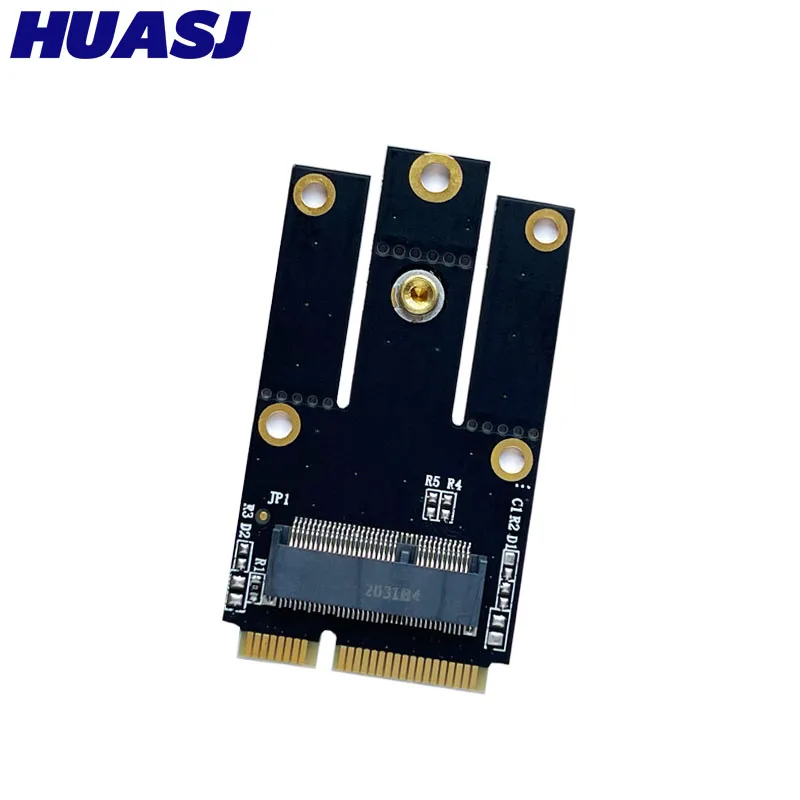 HUASJ M.2 NGFF klucz E do Mini PCI-E konwerter PCI Express Adapter do 9260NGW 8265NGW 7260 AC NGFF Wifi karta bezprzewodowa Bluetooth