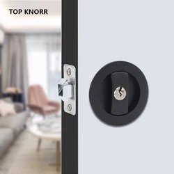 TOP KONRR Sliding Door Sliding Door Hook Lock Dark Zinc Alloy Door Handle Bathroom Kitchen Single Hook Double Hook Door Lock