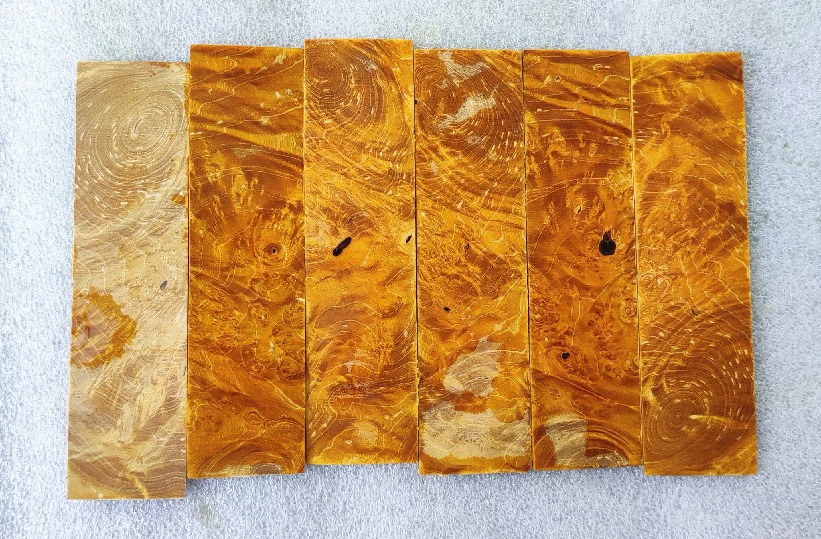 2x29x120mm Pen Blank Maple burl stabilized wood