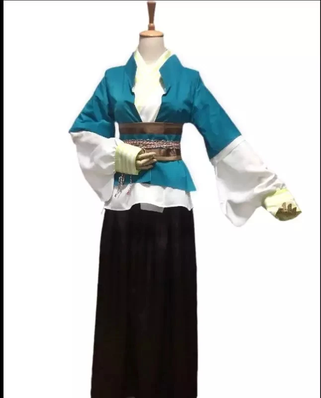 Green Male Lass Age Mi Yue 2015 Newest TV Play Legend of Mi Yue - Ancient Qin Empress Xuan Gorgeous Stage Costume