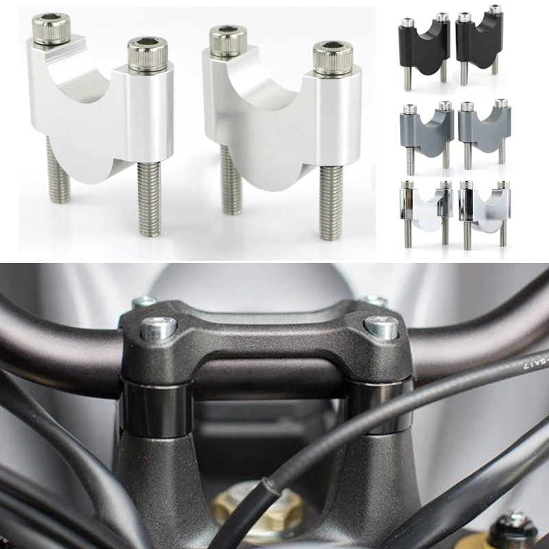 

Fit For Ducati Monster 695 750 Monster 800 900 7/8" 22mm Handlebar Risers Standard Bar Mounting Riser Motorcycle Aluminum