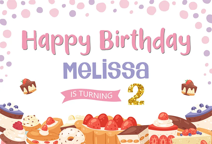 Avezano Mädchen 2nd Geburtstag Party Hintergrund Für Fotografie Rosa Süße Erdbeere Kuchen Donuts Banner Hintergrund Photozone Decor