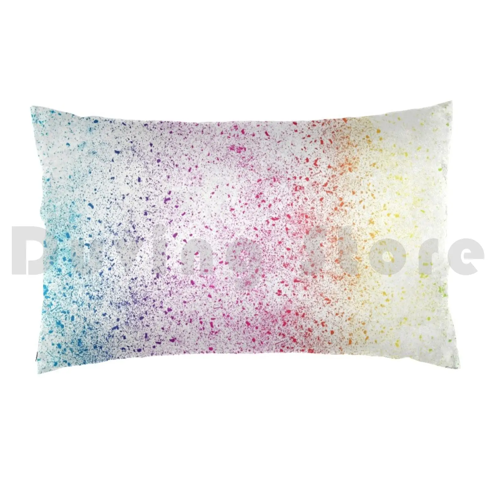 Rainbow Dust Pillow Case Printed 50x75 Rainbow Dust Vector 9 Background Pride Color Bright Cheer Joy Happy