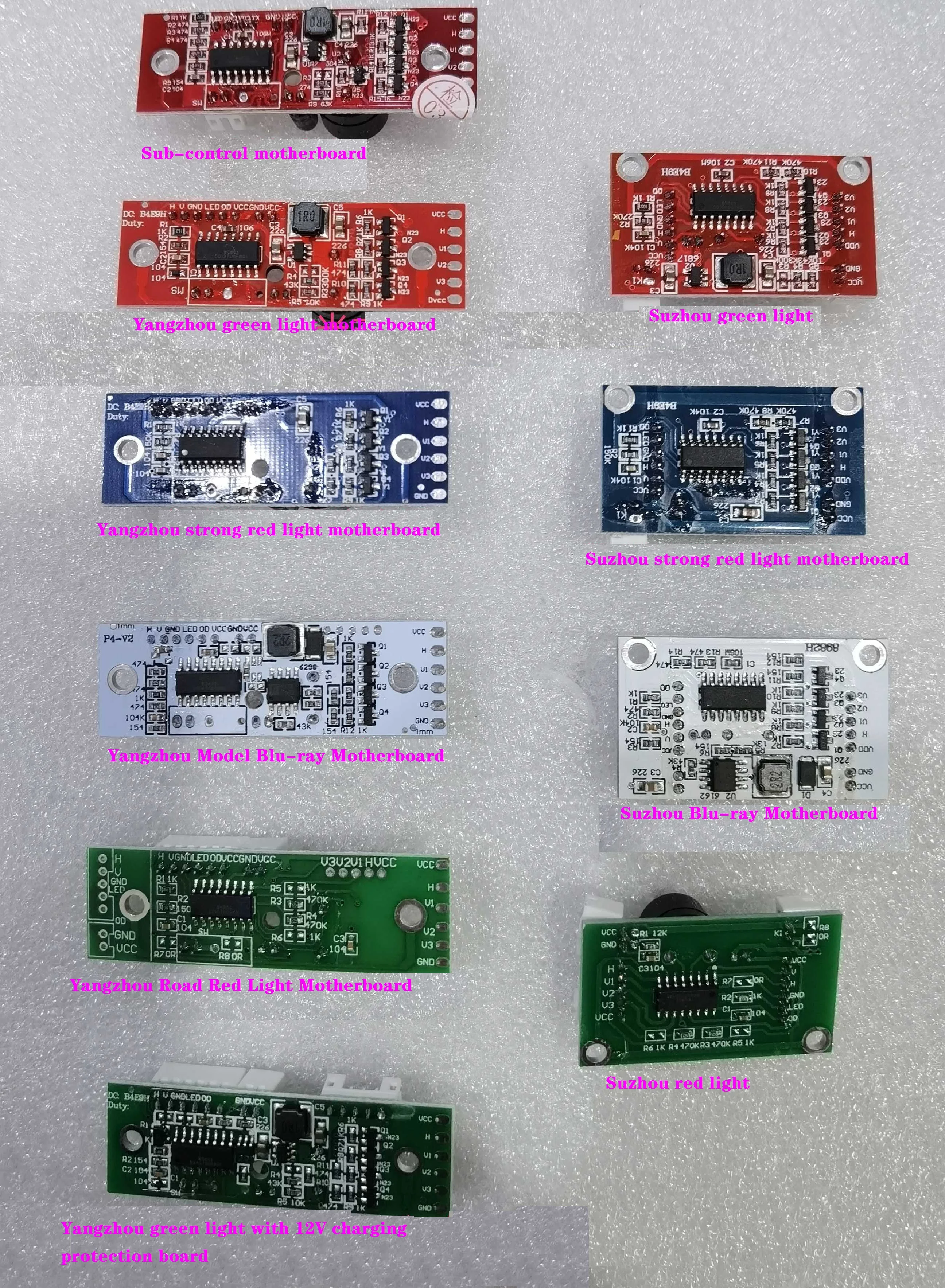 1Pcs 2 Wire 3 Wire 5 Wire Level Meter Circuit Board Green Blue Red Light Control Board PCB Development Proofing Welding