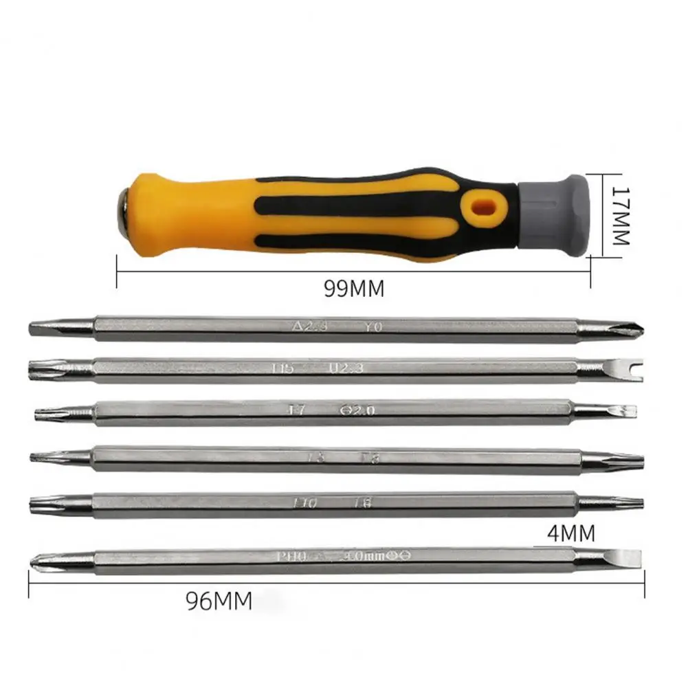 7Pcs/Set 12 in 1 Screwdriver Strong Magnetism Non-Slip Screwdriver Multi-Bit Screwdriver Set Hand Tool herramientas manuales