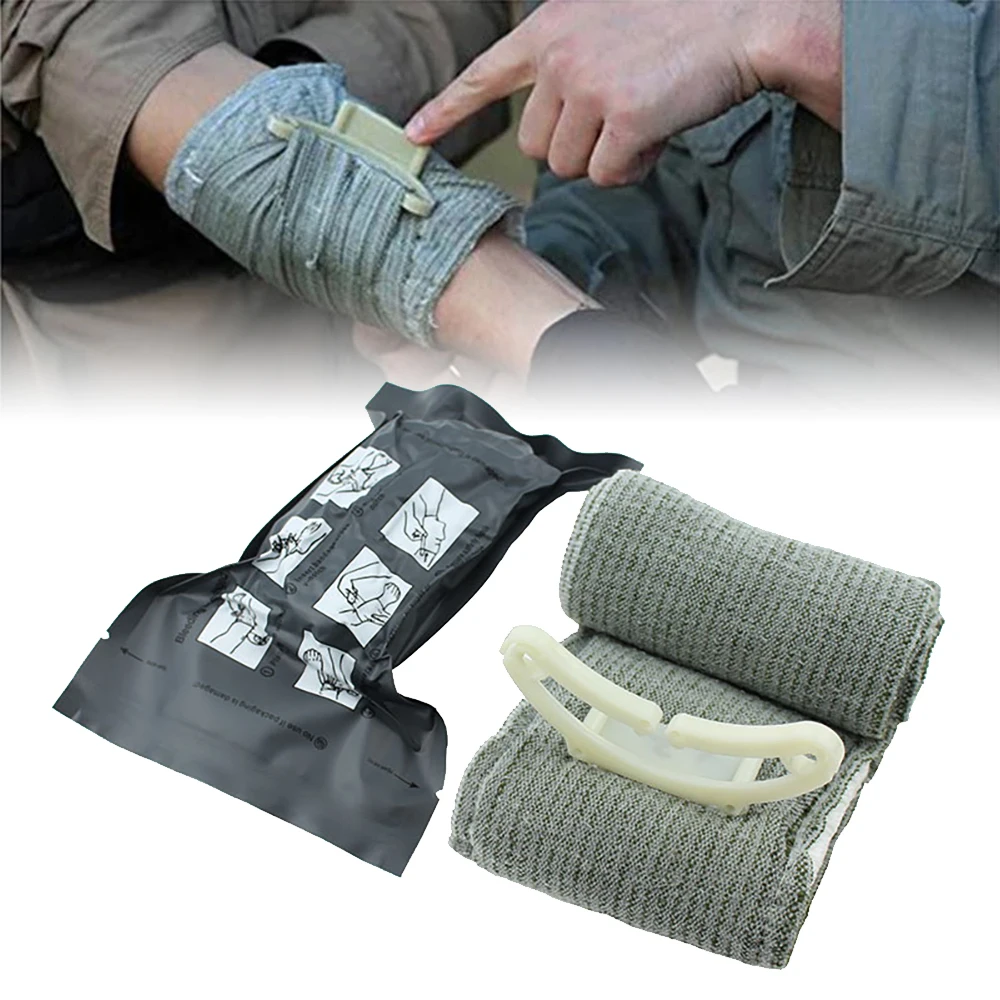 1PC Tourniquet Trauma Kit First Aid Hemostatic Survival Tactical Combat Israel Bandage Outdoor Camping Hiking