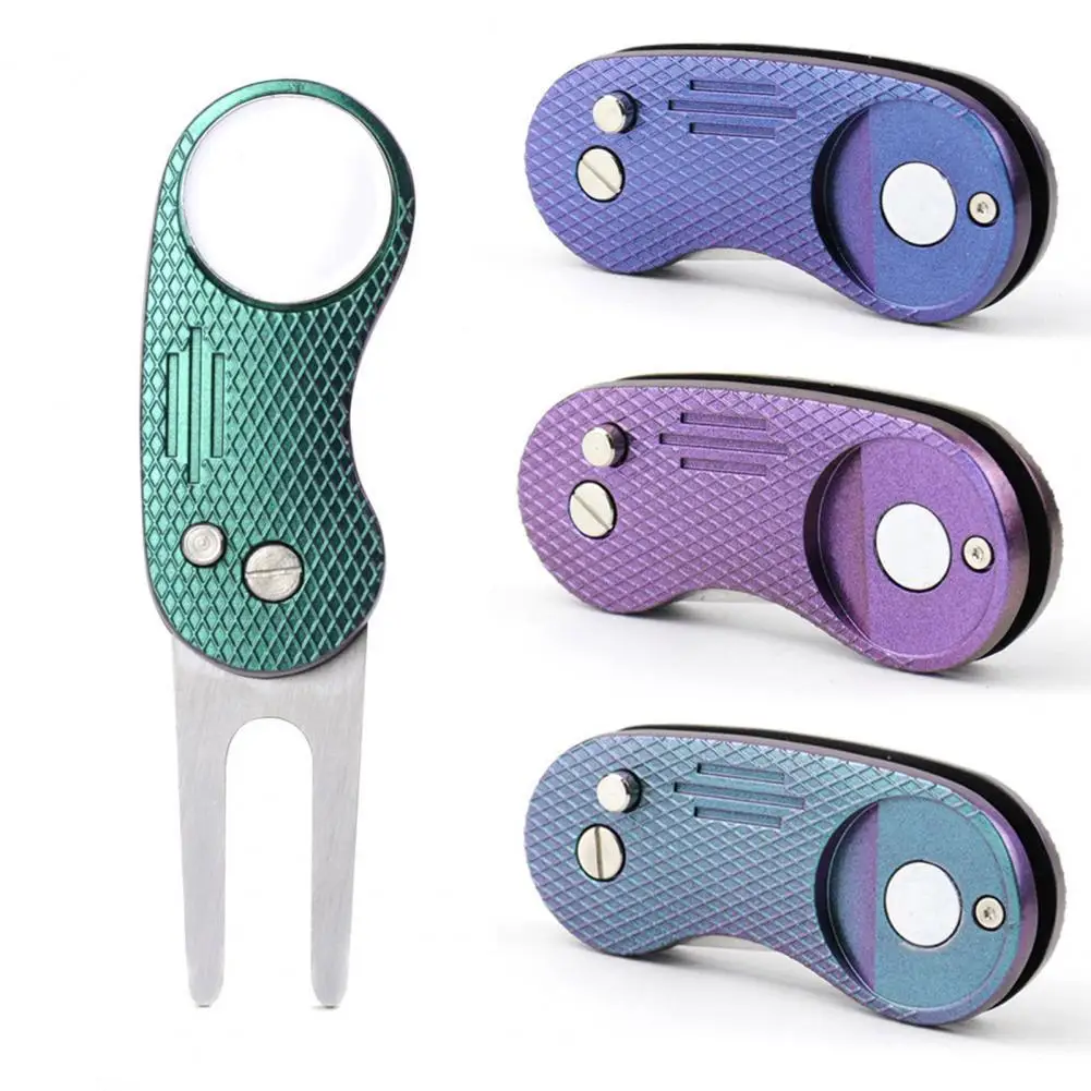 

Golf Divot Tool Anti-oxidation Golf Ball Tool Marker Heavy-duty Pop-up Button Golf Divot Repair Tool for Outdoor Golf Accesorie