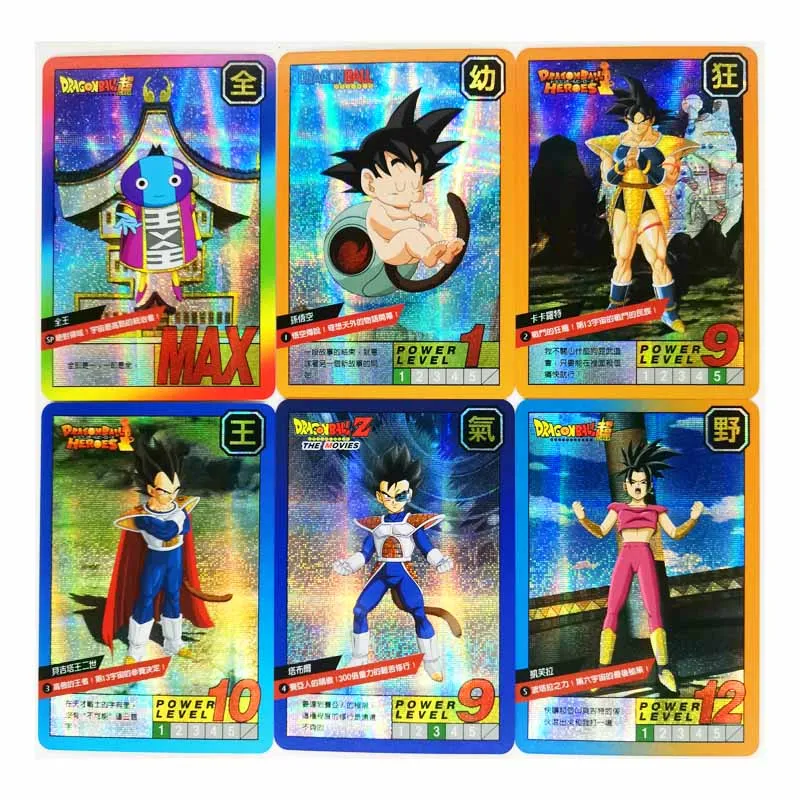 54pcs/set Dragon Ball Z GT Super Saiyan Heroes Battle Card Ultra Instinct Goku Vegeta Game Collection Cards