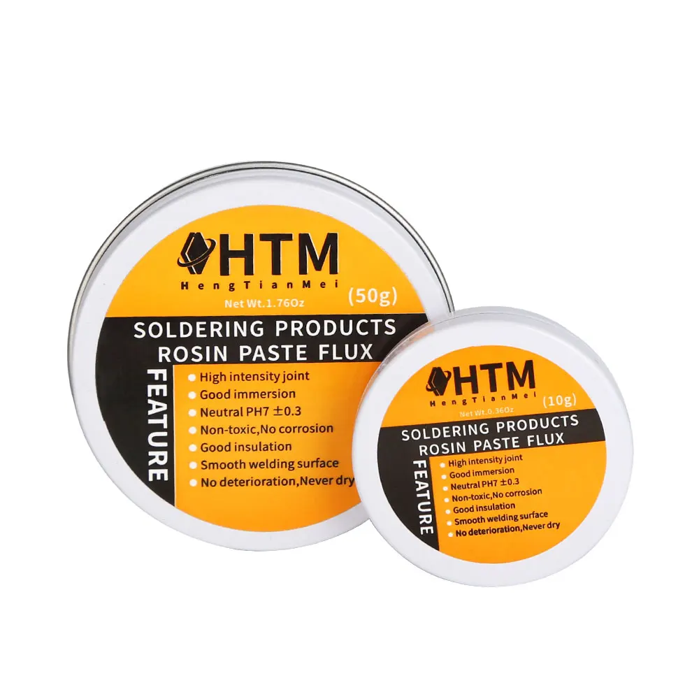 

HTM Mild Rosin Soldering Paste 10g/50g Environmental Soldering Paste Flux PCB IC Parts Welding Soldering for Metalworking