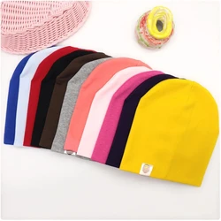 Solid Beanies Hat for Kids Baby Girls Boys Autumn Winter Caps Warm Soft Candy Knitted Bonnet Hats Skullies Toddler Children Cap