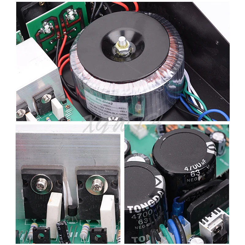 Mezclador amplificador de 6 canales con 2 micrófonos inalámbricos de mano, micrófono cardioide dinámico, Bluetooth, USB, consola de mezcla de efectos DSP 16