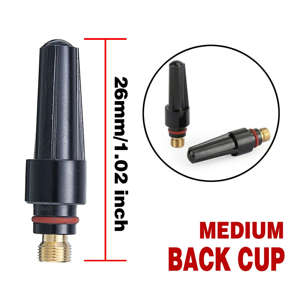 Chalumeau à souder TIG Durable, lentille à gaz #10, Kit de coupelles en verre avec joints toriques, Kit de buse de pince pour chalumeau à souder WP-17 WP18 WP26 10 pièces