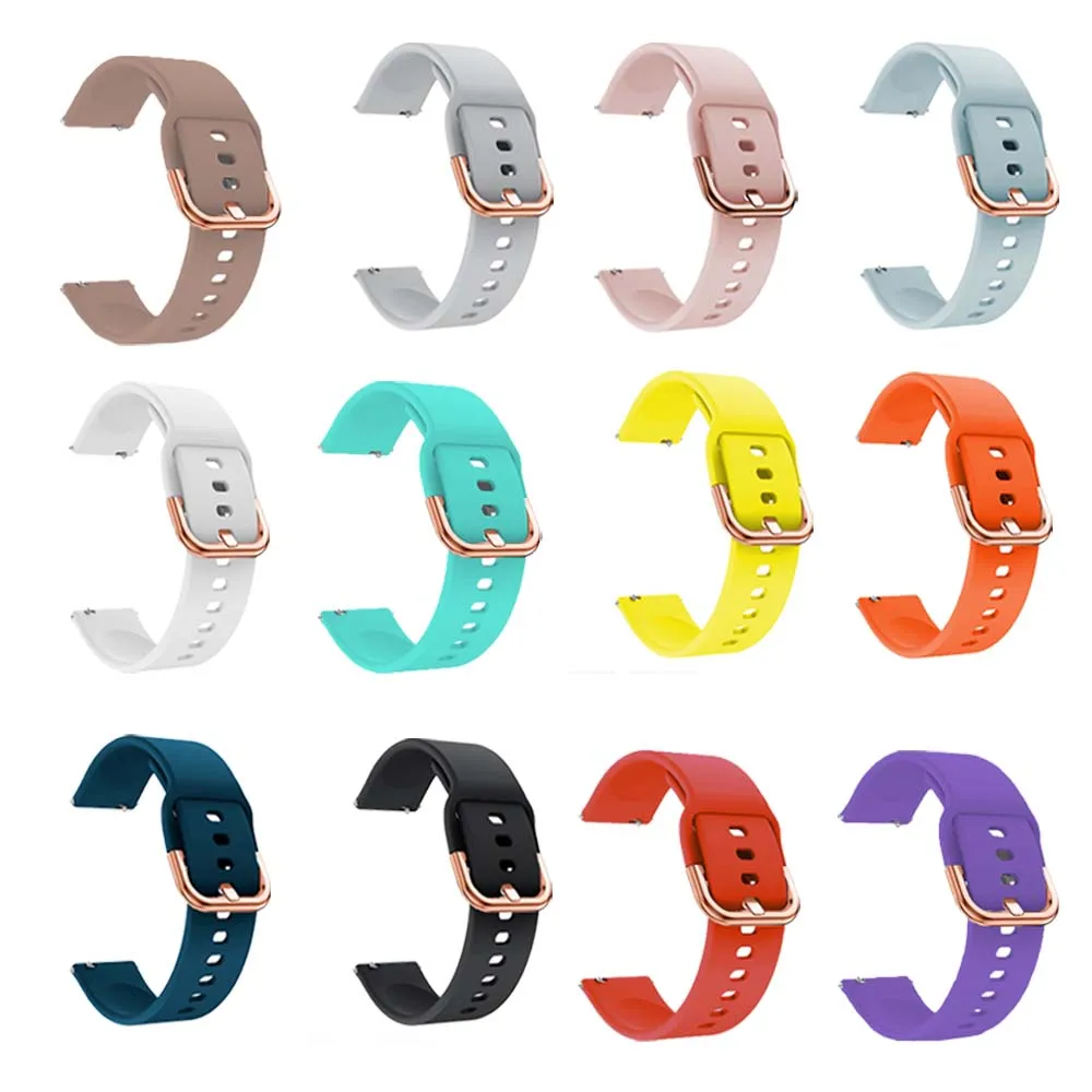 20mm Smartwatch Silicone Strap For Garmin Venu SQ 2 plus Vivoactive 3 HR WatchBand Forerunner 245 Bracelet Wristband Replacement