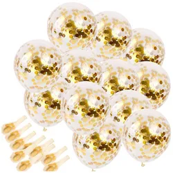 5/10/15/20/25 Pcs Birthday Party Decors Gold Confetti Balloon 12inch Latex Balloons Wedding Decors Baby Shower Party Supplies