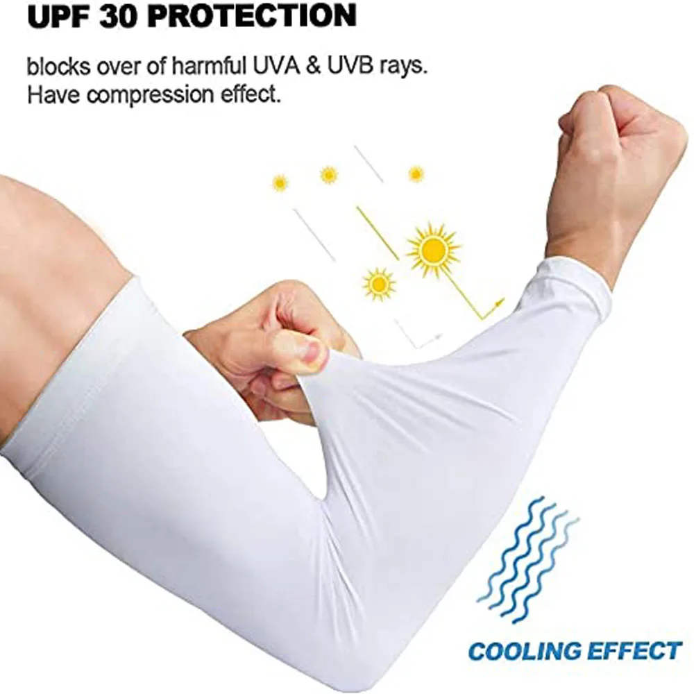 Compression Arm Sleeves for Men and Women, Basketball, Football, Cycling, UV-Protection, Kids