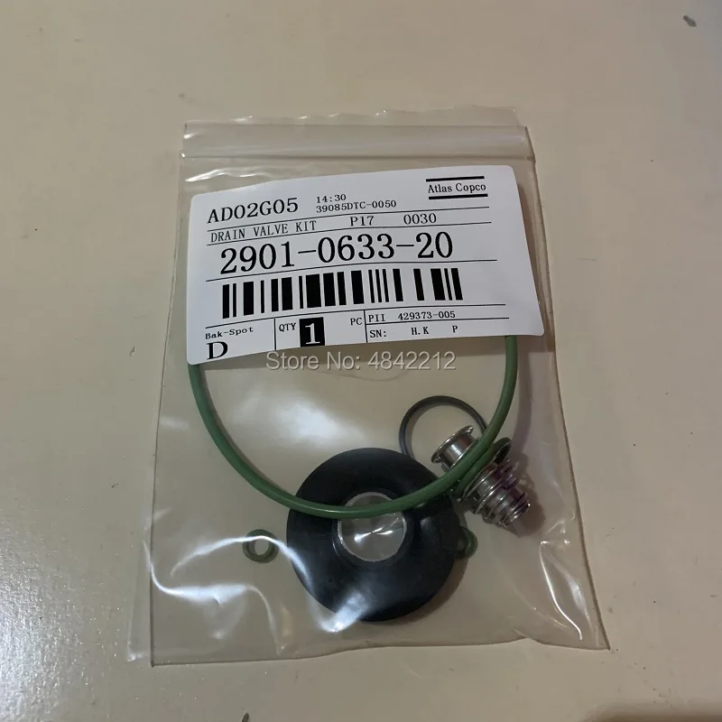 4pcs/lot 2901063320(2901-0633-20) genuine Kit Set Of Wearing Parts auto drain valve kit for EWD330M assembly