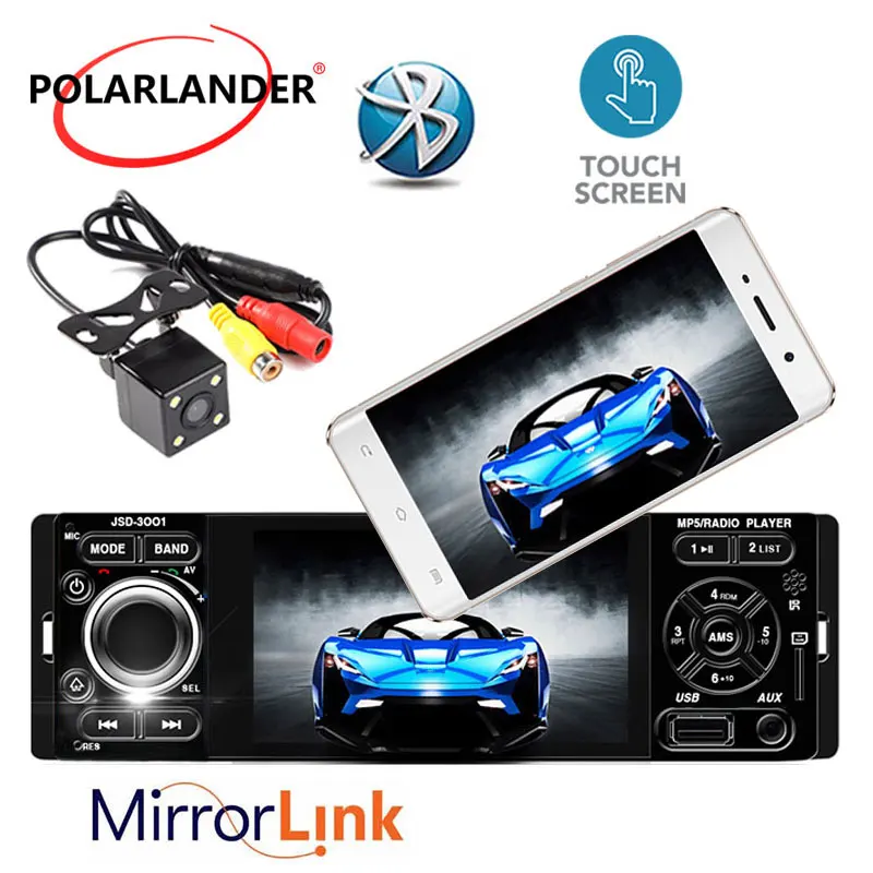 

Car MP5 Player auto audio Autoradio Car Radio Rear view camera auto tapes Microphone Bluetooth Stereo 4" 1 Din Touch Screen