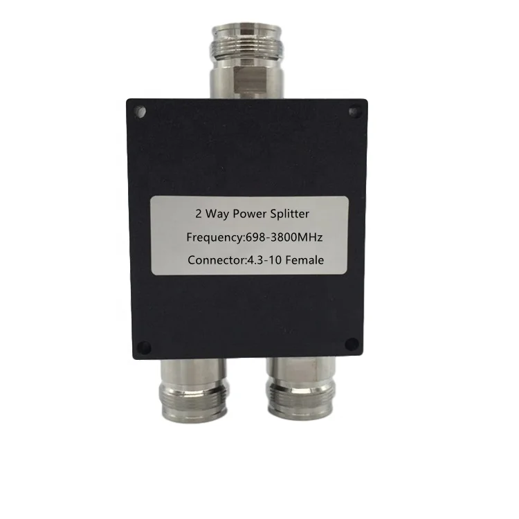 Antenna 4.3-10 Female 698-3800MHz 2/3/4 Way Power Splitter 50W MINI DIN Low PIM -150dBc IP65 power divider 5G