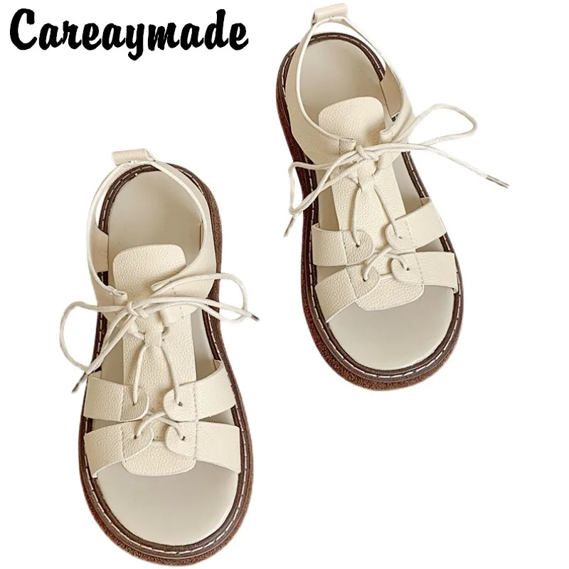 Careaymade-Literature art Princess Fairy women\'s shoes summer sandals comfortable muffin shoes simple sweet casual student shoes