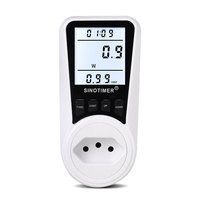 BR Brazil Socket Plug Power Meter Energy Digital Wattmeter kWh Power Consumption Watts Electricity Analyzer Monitor AC 220V 230V