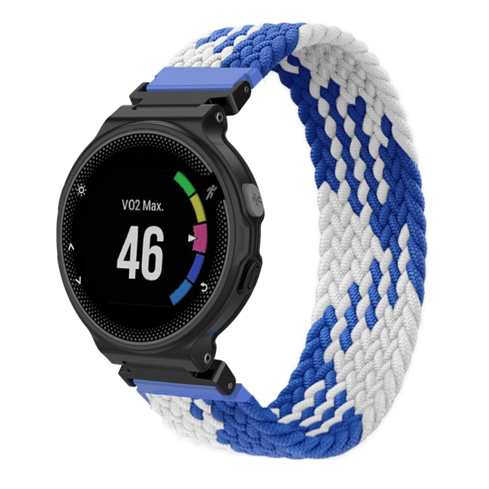 Нейлоновый Плетеный ремешок для Garmin Forerunner 220, 230, 235, 630, 620, 735, 735XT, S20, S5, S6, сменный Браслет для смарт-часов