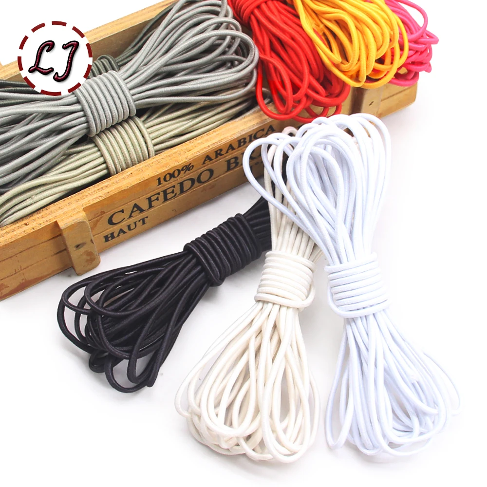 2.5mm Elastic Rope Elastic Band Shock Cord Bungee Rubber Band Stretch Thread for Garment Accessory Craft Handmade DIY