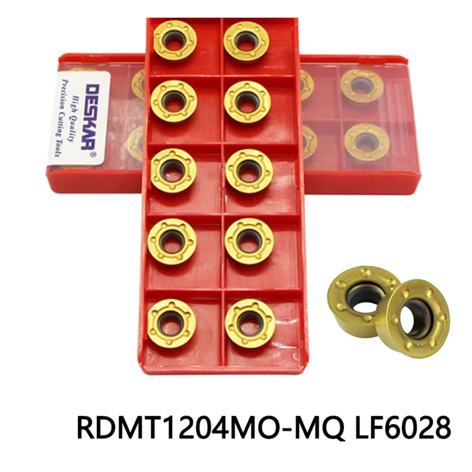 DESKAR R6 RDMT1204MO MQ LF6018 LF6028 utensili da taglio per tornio a controllo numerico inserti in metallo duro utensile da tornio in acciaio inossidabile e acciaio