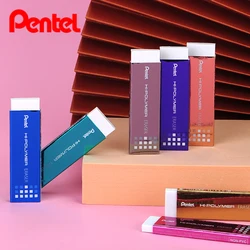 1Pc 7colors Pentel EZEE02 HI-POLYMER Eraser WhiteThin Rubber Gum Type NO PVC Safe Slim Erasing Supplies Japan