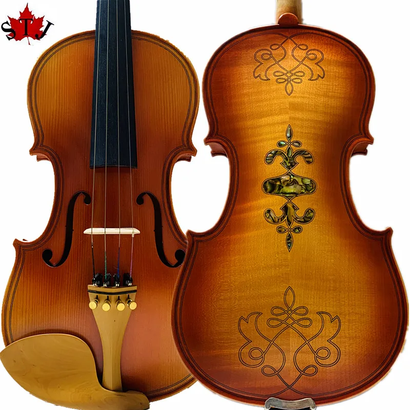 Strad style Song Maestro 4/4 handmade violin,Boxwood fittings,inlay nice shell and draw back,huge and powerful sound #14401