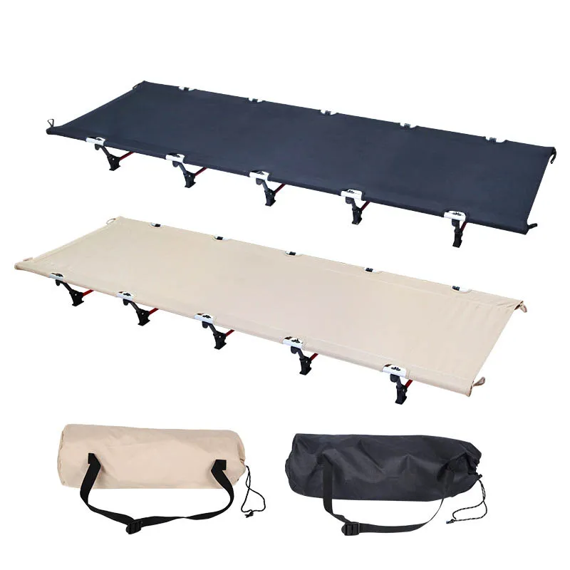 Outdoor Ultralight Portable Folding Camping Bed aluminum alloy Folding Bed Backpacking Cot Travel Sleeping Cot Load within 150kg