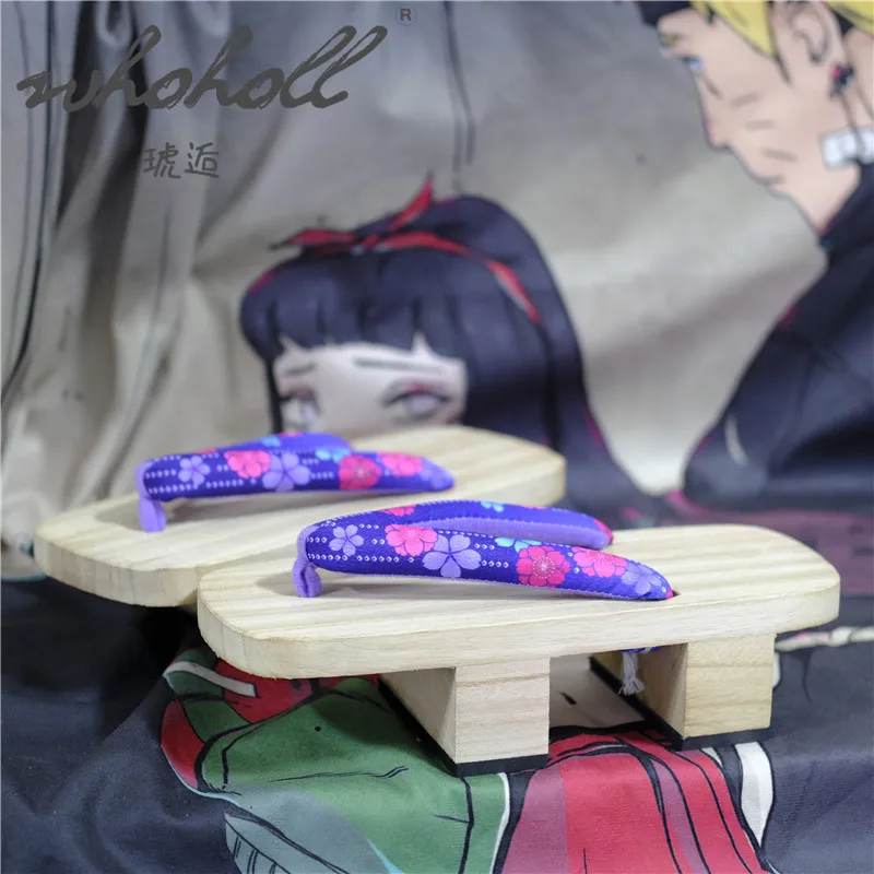 Whoholl mulheres tamancos sapatos japonês chinelo de madeira geta quimono chinelos para mulheres anime cosplay sapatos verão flip flops feminino